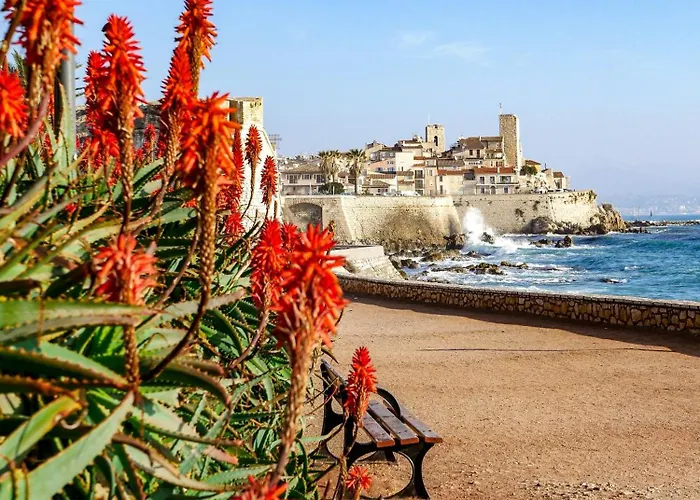 Beachside With Pool & Garden In Juan Les Pins Αντίμπ